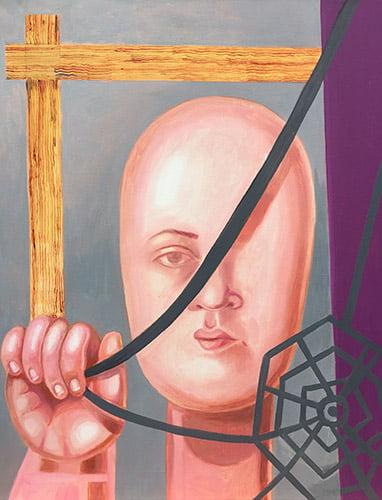 Zeit 2019 Öl und Acryl auf Leinwand, 50 x 40 cm