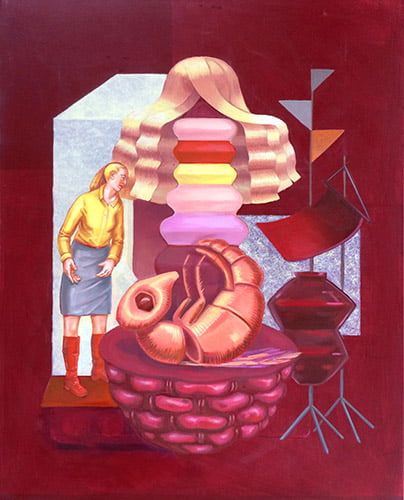 Fürsorge 2018 Öl und Acryl auf Leinwand, 100 x 80 cm